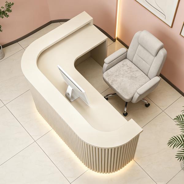 Muxing Moderner Empfangstresen / Kassentheke / Bartheke – Minimalistisches Design【M Tiaowen ZJ 60】