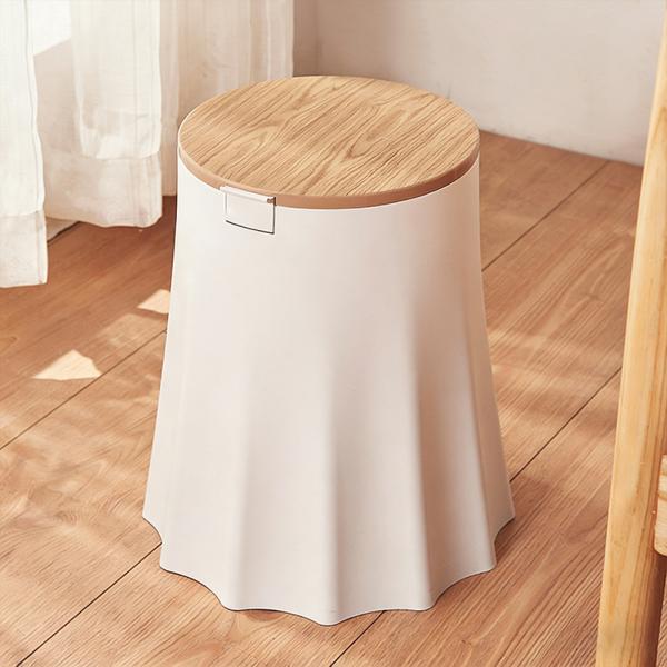 MuXing Plastik Mülleimer, Abfalleimer, Robuster Abfallbehälter, Papierkorb für Büros, Küche und Wohnzimmer Weiß 29,8 x 33,5 cm /TG3700/