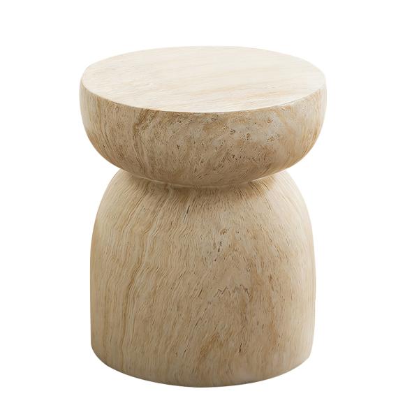 Muxing Runder Couchtisch & Beistelltisch – moderner Wohnzimmertisch, Sofatisch, Kaffeetisch, Teetisch, dekorativer Loungetisch 40*47.5cm /XPZCJ/