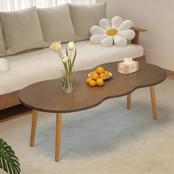 MuXing Couchtisch für Wohnzimmer – Moderner Wohnzimmertisch als Sofatisch, rechteckiger Beistelltisch und Teetisch