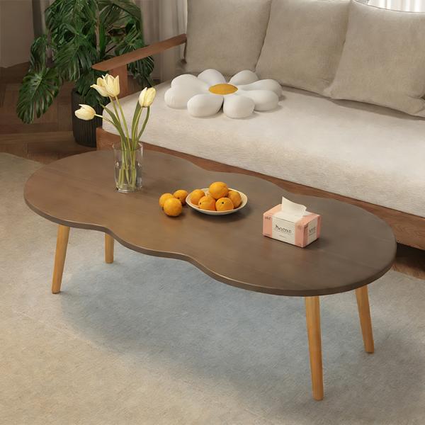 MuXing Couchtisch für Wohnzimmer – Moderner Wohnzimmertisch als Sofatisch, rechteckiger Beistelltisch und Teetisch