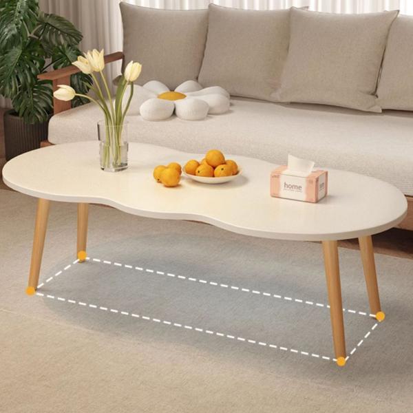 MuXing Couchtisch für Wohnzimmer – Moderner Wohnzimmertisch als Sofatisch, rechteckiger Beistelltisch und Teetisch