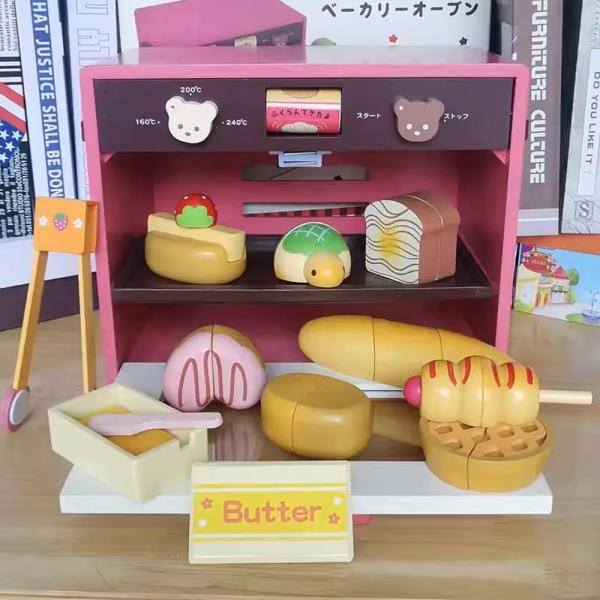 Muxing Kinderküchen-Spielzeug Set, Kinder-Mikrowelle und realistischem Toaster – Lernspielzeug Küche Zubehör, Perfektes Geschenk Kleinkind 30*25*20cm