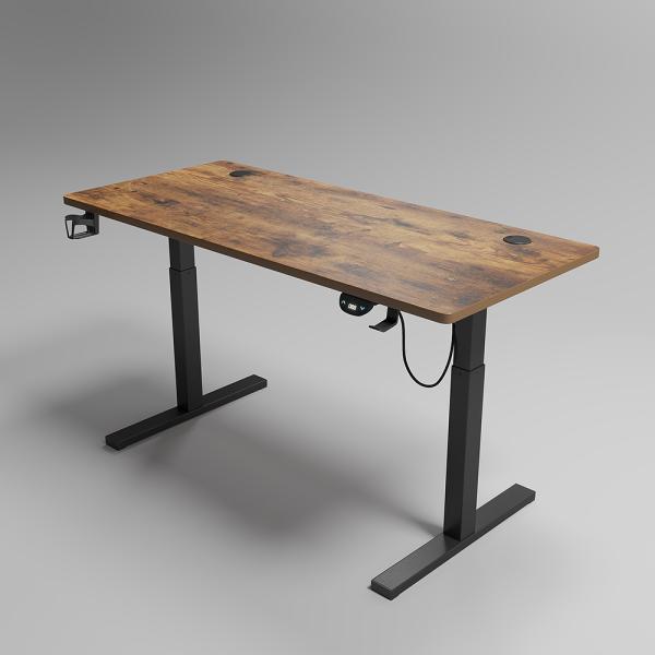 Muxing Elektrisch höhenverstellbarer Schreibtisch, Smart Büro Tisch, Computertisch, Steh-Sitz Tisch, Lerntisch 120*60cm