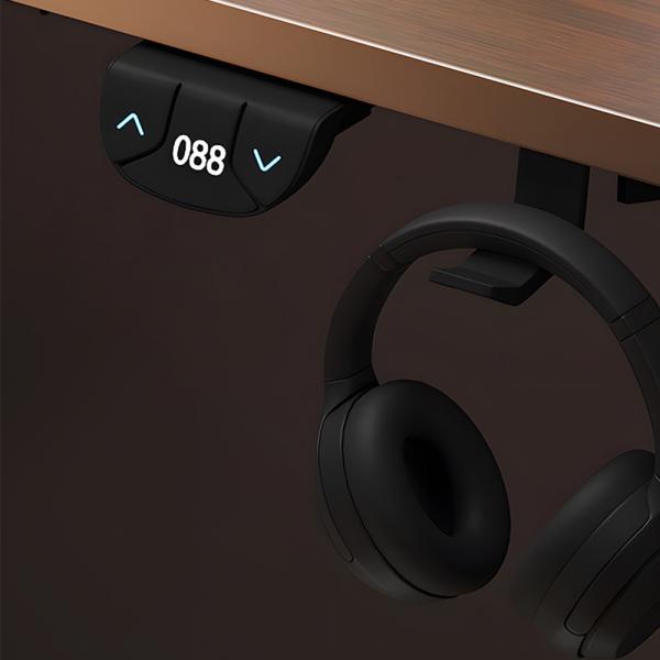 Muxing Elektrisch höhenverstellbarer Schreibtisch, Smart Büro Tisch, Computertisch, Steh-Sitz Tisch, Lerntisch 120*60cm