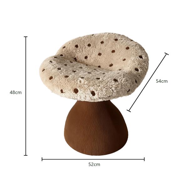 MuXing Sitzhocker Gepolstert – Polsterhocker, Schminkhocker, Schuhwechselbank, Sofa Fußhocker, Kleiner Hocker für Wohnzimmer, Schlafzimmer Braun 54*52*48cm
