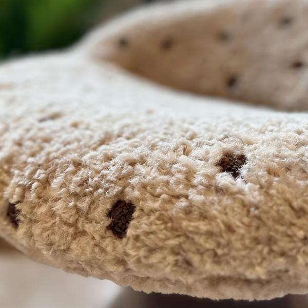 MuXing Sitzhocker Gepolstert – Polsterhocker, Schminkhocker, Schuhwechselbank, Sofa Fußhocker, Kleiner Hocker für Wohnzimmer, Schlafzimmer Braun 54*52*48cm