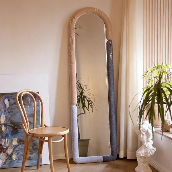 MuXing Vollkörperspiegel für Schlafzimmer und Wohnzimmer – Standspiegel, Ganzkörperspiegel, Schrankspiegel, Kleiderspiegel 175*50cm 【RMZJ6325】