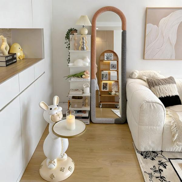 MuXing Vollkörperspiegel für Schlafzimmer und Wohnzimmer – Standspiegel, Ganzkörperspiegel, Schrankspiegel, Kleiderspiegel 175*50cm 【RMZJ6325】