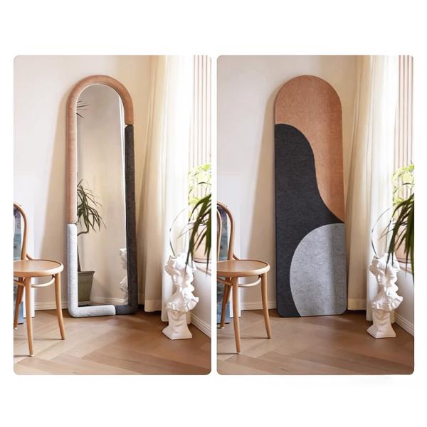 MuXing Vollkörperspiegel für Schlafzimmer und Wohnzimmer – Standspiegel, Ganzkörperspiegel, Schrankspiegel, Kleiderspiegel 175*50cm 【RMZJ6325】