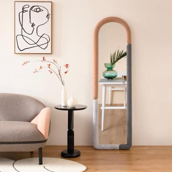 MuXing Vollkörperspiegel für Schlafzimmer und Wohnzimmer – Standspiegel, Ganzkörperspiegel, Schrankspiegel, Kleiderspiegel 175*50cm 【RMZJ6325】