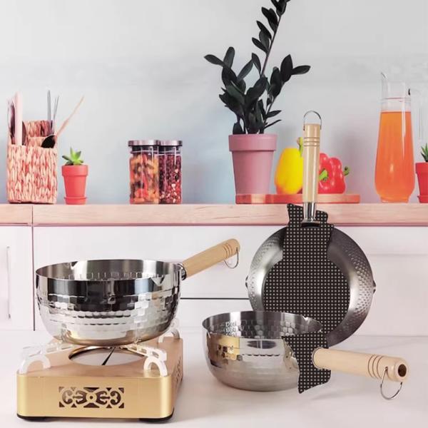 MuXing Milchtopf Schneepfanne Nudelkochtopf, kleiner Kochtopf für Milch, Instant Nudeln, Suppe, Mehrzweck Küchen Topf