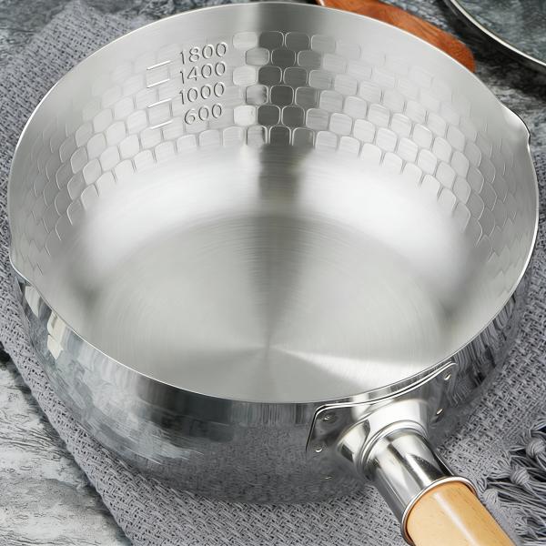 MuXing Milchtopf Schneepfanne Nudelkochtopf, kleiner Kochtopf für Milch, Instant Nudeln, Suppe, Mehrzweck Küchen Topf