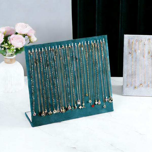 Muxing Schmuckständer für Halsketten & Armbänder – Schmuck-Display zur Präsentation und Aufbewahrung, Organizer für Schmuck 33*30*9.8cm