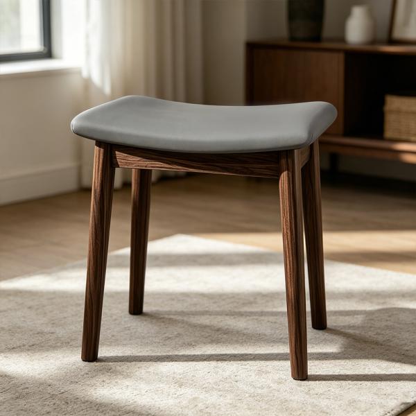 Muxing Hocker, Sattelhocker, Frisiertischhocker, Haushocke, Einfacher Sattelhocker, Grau 45*27*46cm【CXMAD46】