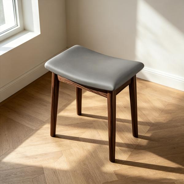 Muxing Hocker, Sattelhocker, Frisiertischhocker, Haushocke, Einfacher Sattelhocker, Grau 45*27*46cm【CXMAD46】
