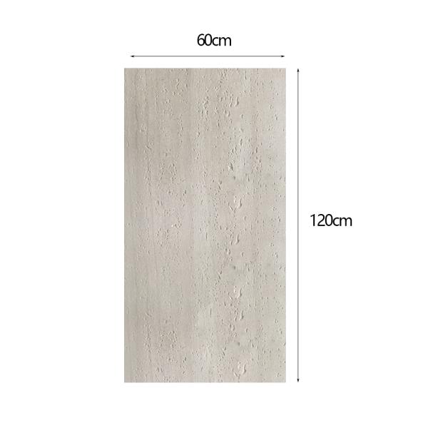 MuXing 3D Wandpaneele in Travertin-Optik, flexible Wandverkleidung zum Zuschneiden, Wandfolie für Hintergrundwand, Raumteiler & Eingangsbereich 120 × 60 cm, 22,21 €/m²