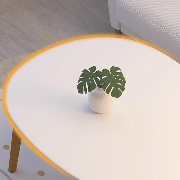 MuXing Couchtisch, moderner Beistelltisch als Teetisch oder Nachttisch, kleiner Wohnzimmertisch für Schlafzimmer und Wohnbereich