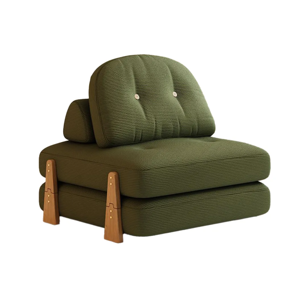 Muxing  Sofabett Klappsofabett Sitzsack Sessel Wohnzimmersofa Relaxsofa Entspannungssofa Grün
