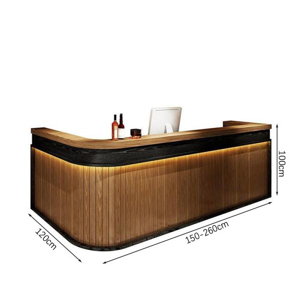 Muxing Maßanfertigung Bartheke Empfangstheke Empfangstresen Bartisch Ladentheke Verkaufstheke Kassentheke Theke /Muhei/