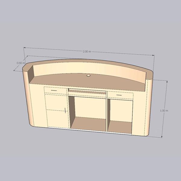 MuXing Empfangstheke, Bartheke, Theke, Bar, Tresen, Rezeptionstheke, Empfangstresen, Rezeption Weiß 【FDHB】