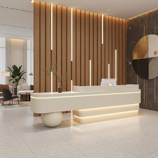 Muxing Kassentresen für Geschäfte, Empfangstresen für Modeboutiquen, Firmentheke/Bar­tresen, Empfangstheke, Firmen-Rezeptionstresen