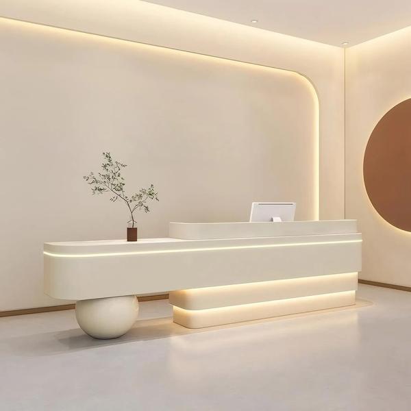 Muxing Kassentresen für Geschäfte, Empfangstresen für Modeboutiquen, Firmentheke/Bar­tresen, Empfangstheke, Firmen-Rezeptionstresen