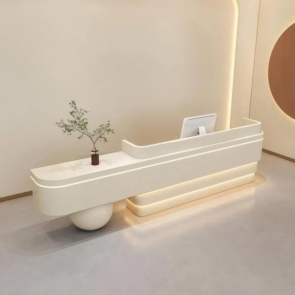 Muxing Kassentresen für Geschäfte, Empfangstresen für Modeboutiquen, Firmentheke/Bar­tresen, Empfangstheke, Firmen-Rezeptionstresen