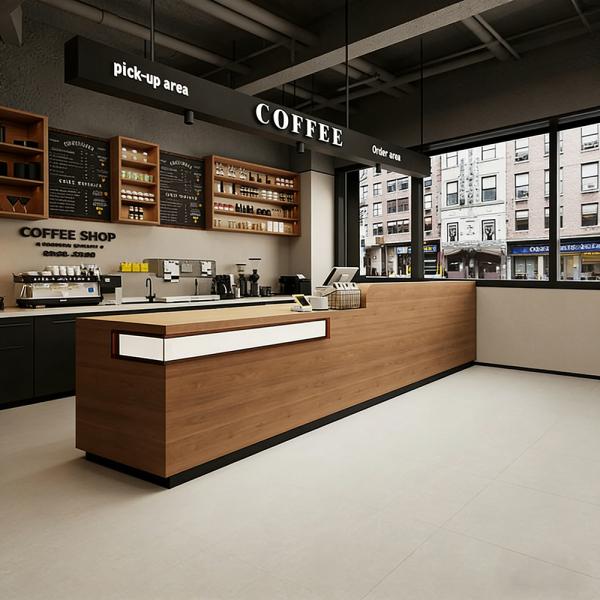 MuXing Empfangstheke, Theke, Kaffeetheke, Tresen, Servicetheke, Rezeptionstheke, Maßgefertigte Bartheke