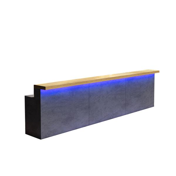 Muxing Kaffeebar, Theke, Tresen, Barbereich, Empfangstheke, Bar mit Ambientebeleuchtung, Maßgeschneiderte Bar /YSLMBT/