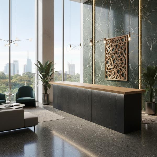 Muxing Bartheke,Restauranttheke,Ladentheke,Empfangstheke,Kassentheke,Maßgefertigte Bartheke Schwarz /YZXPMK/