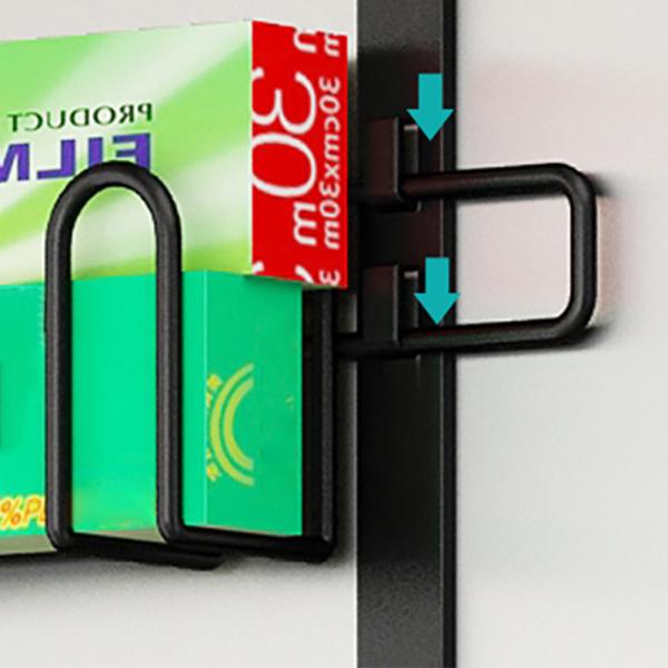 Muxing Kühlschrank Regal Küchenregal Organizer Hängeregal Küche Gewürzregal Küche Schwarz