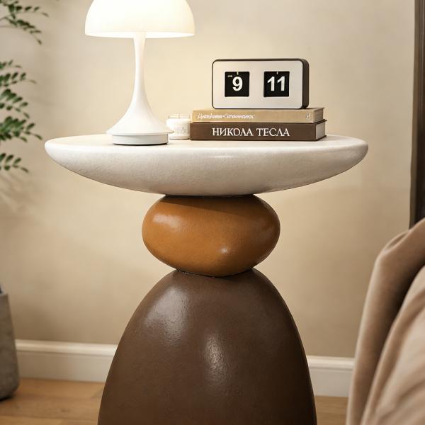 MuXing Nachttisch Dekotisch Tisch Beistelltisch Couchtisch Serviertisch Design-Nachttisch【BJ2309】