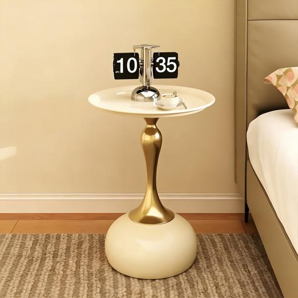 Muxing Beistelltisch, Nachttisch, minimalistischer Beistelltisch, moderner Beistelltisch, Beistelltisch rund 40 × 40 × 53 cm