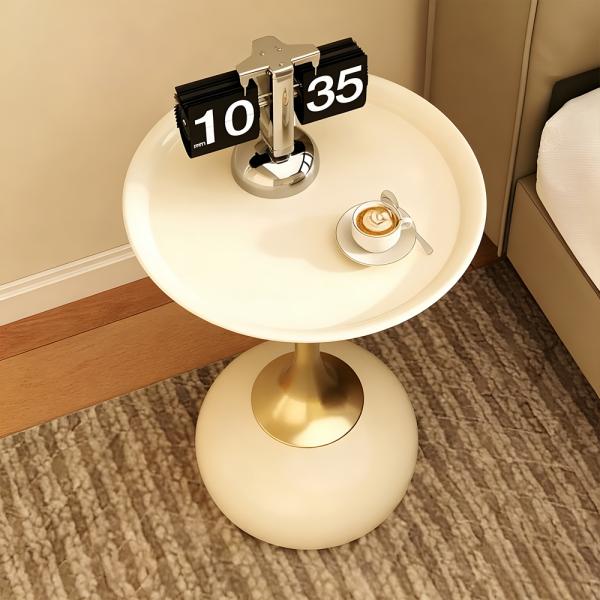 Muxing Beistelltisch, Nachttisch, minimalistischer Beistelltisch, moderner Beistelltisch, Beistelltisch rund 40 × 40 × 53 cm