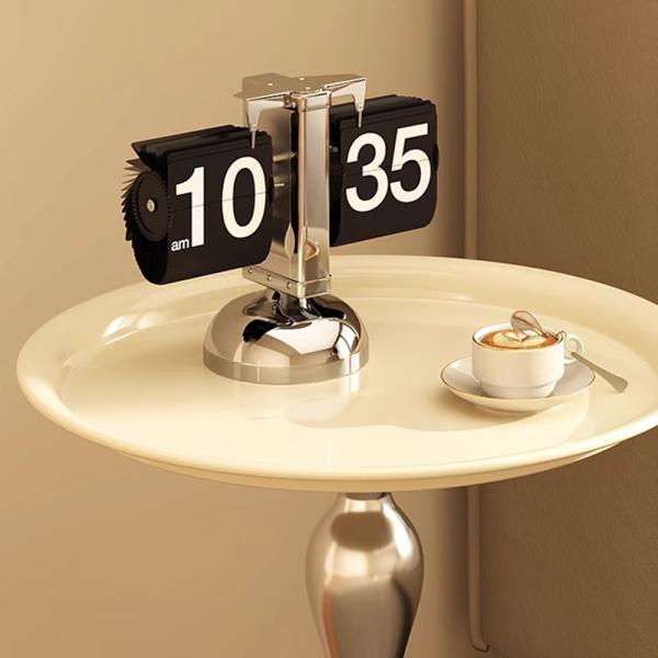 Muxing Beistelltisch, Nachttisch, minimalistischer Beistelltisch, moderner Beistelltisch, Beistelltisch rund 40 × 40 × 53 cm