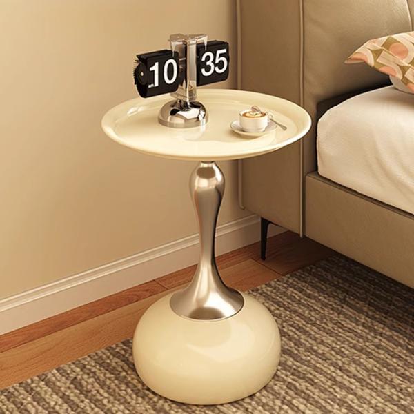 Muxing Beistelltisch, Nachttisch, minimalistischer Beistelltisch, moderner Beistelltisch, Beistelltisch rund 40 × 40 × 53 cm