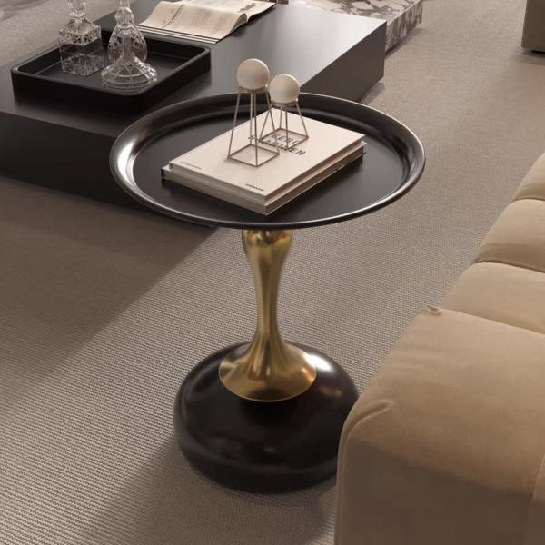 Muxing Beistelltisch, Nachttisch, minimalistischer Beistelltisch, moderner Beistelltisch, Beistelltisch rund 40 × 40 × 53 cm