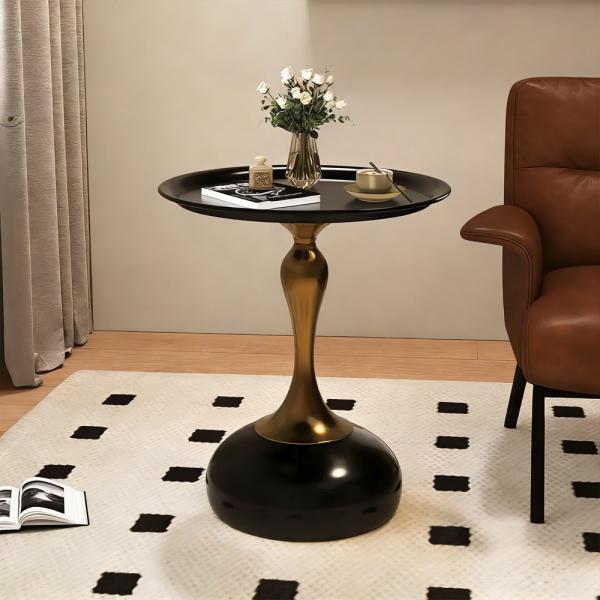 Muxing Beistelltisch, Nachttisch, minimalistischer Beistelltisch, moderner Beistelltisch, Beistelltisch rund 40 × 40 × 53 cm