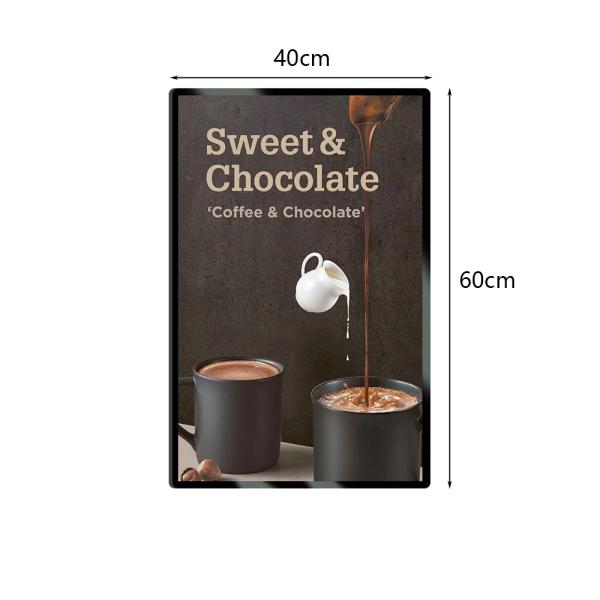 Muxing Wandmontierter Leuchtkasten, LED-beleuchtetes Menü-Display, Werbedisplay