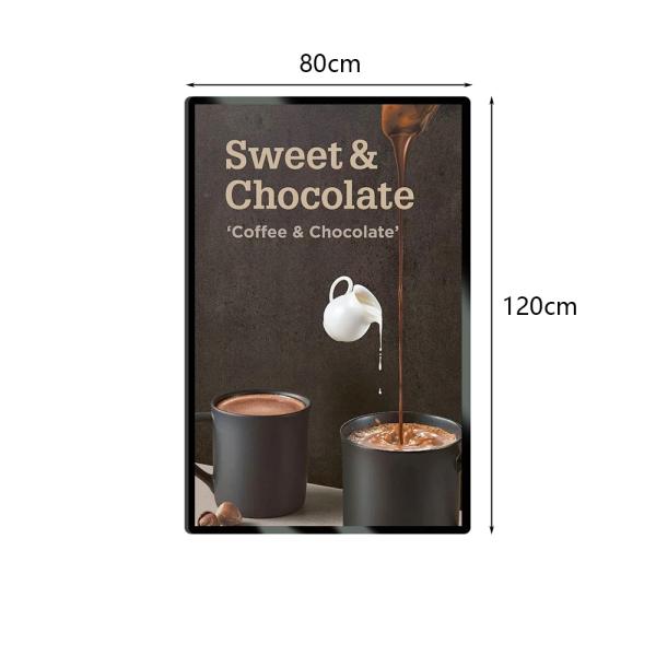 Muxing Wandmontierter Leuchtkasten, LED-beleuchtetes Menü-Display, Werbedisplay