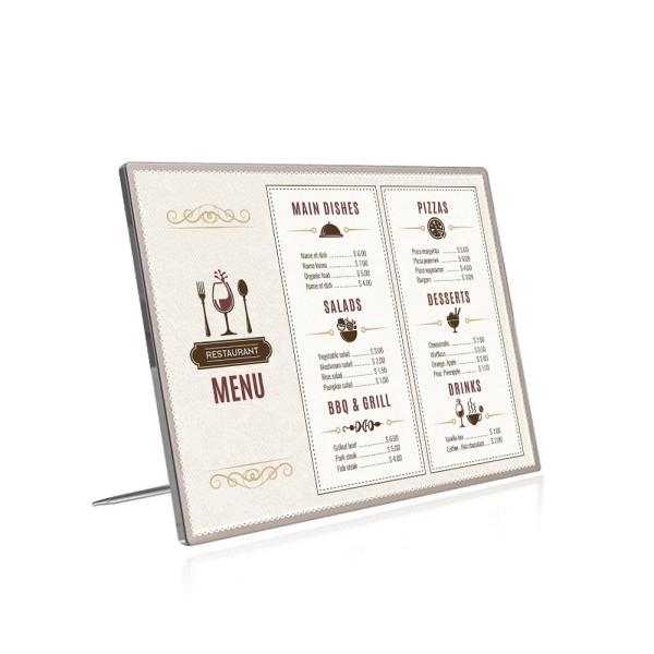 Muxing LED Leuchtkasten, Menü-Display, Werbedisplay, verstellbarer Winkel