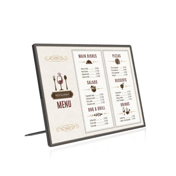 Muxing LED Leuchtkasten, Menü-Display, Werbedisplay, verstellbarer Winkel