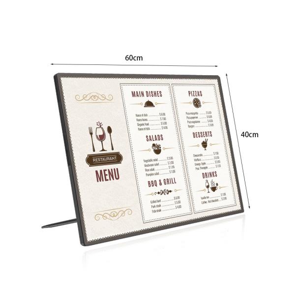 Muxing LED Leuchtkasten, Menü-Display, Werbedisplay, verstellbarer Winkel