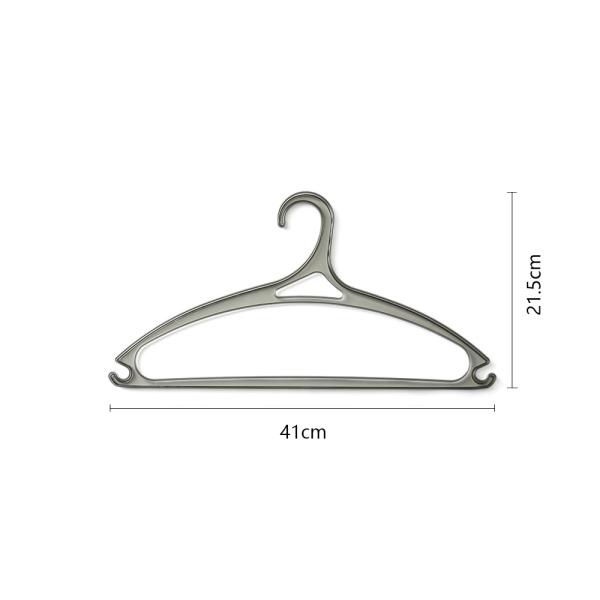 Muxing 10er Set Kunststoff-Kleiderbügel, transparent, rutschfest, ohne Abdrücke, Rot, 41 x 21,5 cm /TMYJ/