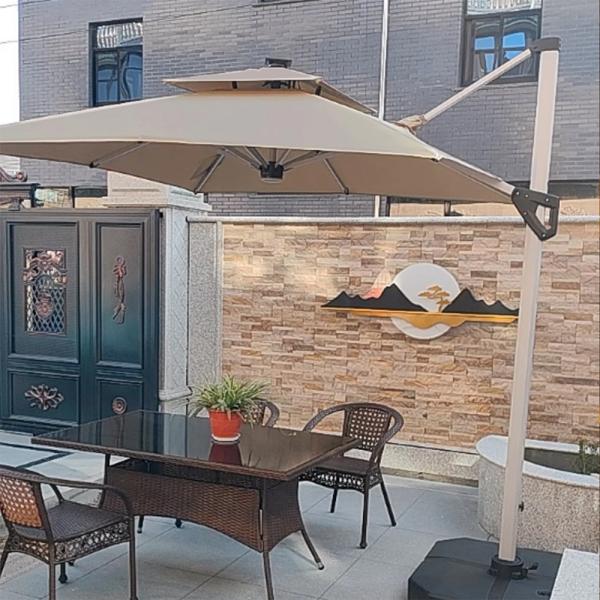 MuXing Balkonschirm, Garten-Sonnenschirm, Terrassenschirm, Gastro-Sonnenschirm, Outdoor Sonnenschirm