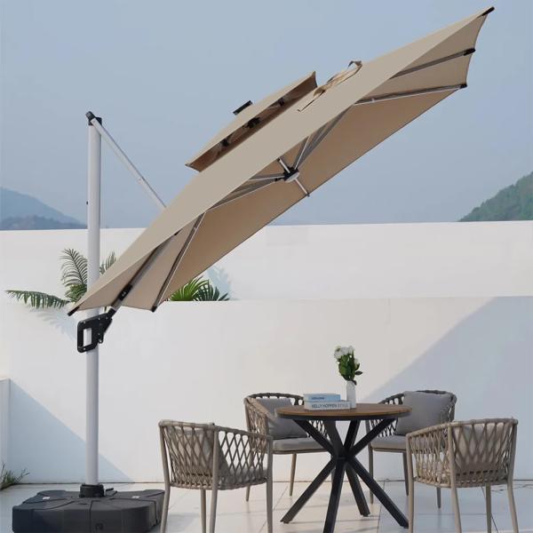 MuXing Balkonschirm, Garten-Sonnenschirm, Terrassenschirm, Gastro-Sonnenschirm, Outdoor Sonnenschirm