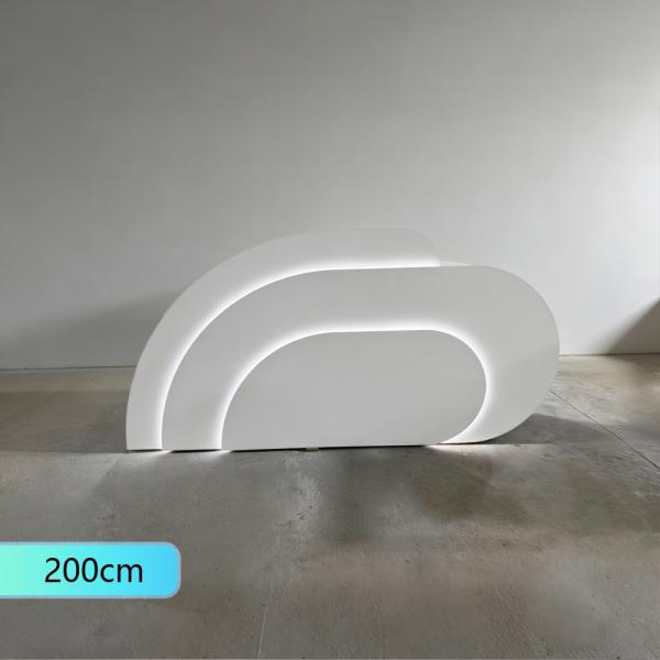 Muxing Salon Geschäft Empfangstisch Laden Kasse Kurvige Theke Gebogene Bar【SQQ】