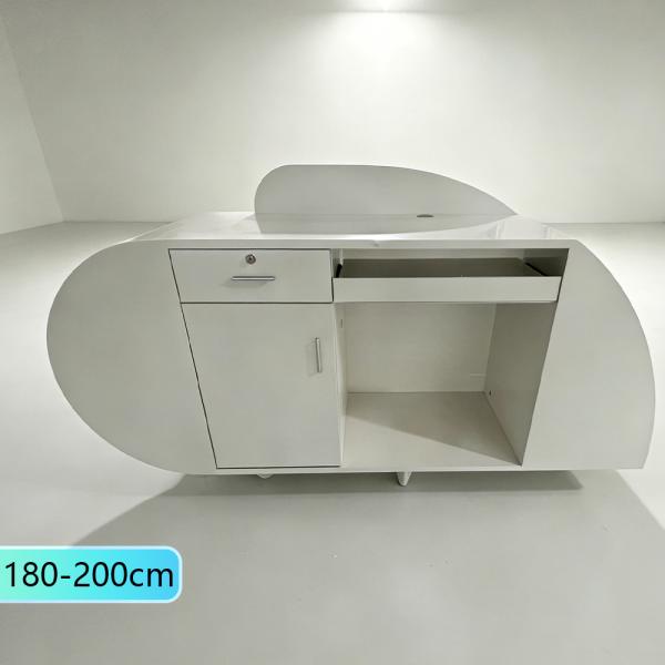 Muxing Salon Geschäft Empfangstisch Laden Kasse Kurvige Theke Gebogene Bar【SQQ】