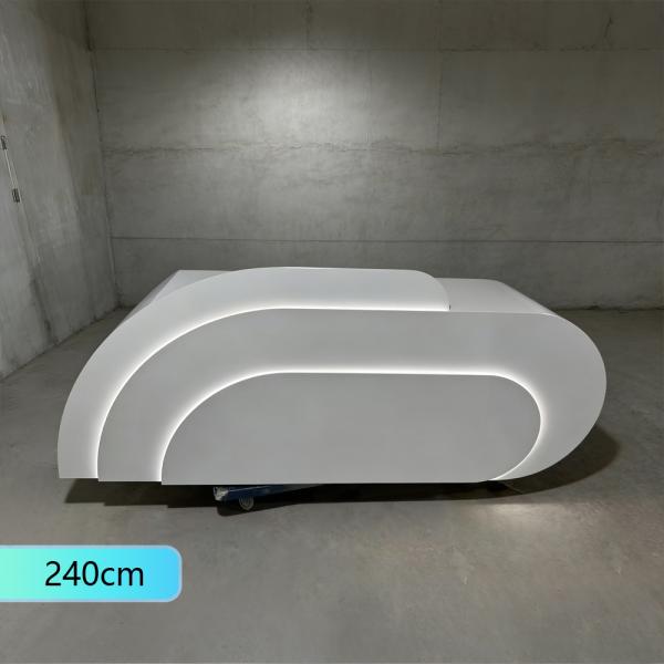 Muxing Salon Geschäft Empfangstisch Laden Kasse Kurvige Theke Gebogene Bar【SQQ】